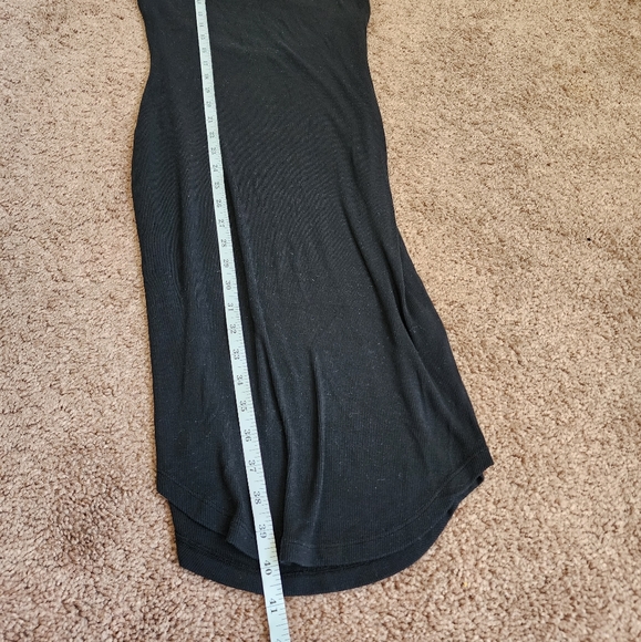 House Of Harlow 1960 Ribbed Bodycon Cutout Back Midi Dress In Black Size S NWOT - Picture 9 of 9